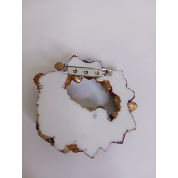 Boyds Bears Bearwear Vintage Pin Brooch Resin Valentines X's and Hearts 2" - Picture 3 of 5